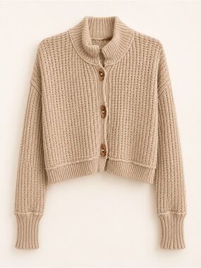 Free People Micah Cardigan Cream